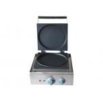 Single Round Cake Donut Maker, Electric Crepe Waffle Making Machine Snack Bar Equipment for sale