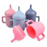 150ml Elephant Sippy Cup 100% Silicone Sippy Cup With Straw