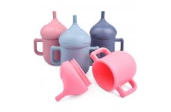 China 150ml Elephant Sippy Cup 100% Silicone Sippy Cup With Straw supplier