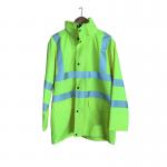 Fluorescent Color Custom Mechanic Uniforms , Non - Hazardous Mens Work Jacket for sale