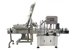 China Servo Drive Tinplate Automatic Capping Machine For Glass Jar supplier