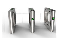 China Channel Control Swing Turnstile Barrier SS304 For Public Entrance supplier