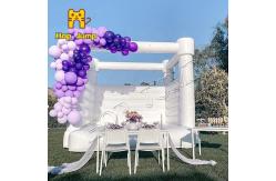China Commercial Grade Wedding Bouncy Castle Inflatable Jumping 0.55mm 13ft supplier