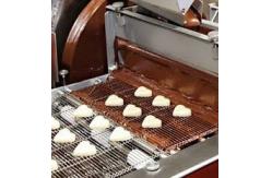 China Chocolate Enrober Wire Mesh Conveyor Belt Stainless Steel Metal Smooth Surface supplier