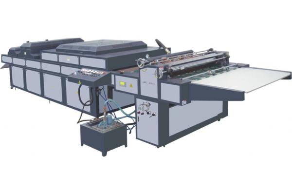 Semi Automatic UV Coating Post Press Equipment PLC Control Coated Equipment