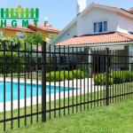 Anti Rust Galvanized Steel Wrought Iron Spear Top Security Fence Panel for sale