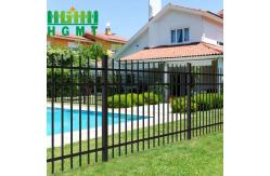 China Anti Rust Galvanized Steel Wrought Iron Spear Top Security Fence Panel supplier