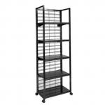 Metal Retail Shelving Solutions With Wheels for sale
