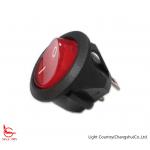 Taiwan Brand Light Country LED Round Rocker Switch, Red Button, 6A 250V for sale