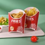Customized printed logo French fries biodegradable food grade lunch takeaway box for sale