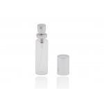 10 Ml Refillable Plastic Spray Bottles With 13 / 415 Shiny Silver Perfume Sprayer for sale