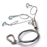 Steel Wire Rope Adjustable Plant Pot Hanging Kit With Hook For Safety