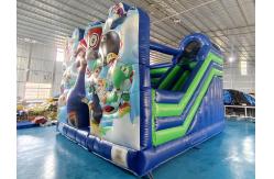 China Digital Printing Inflatable Bounce House With Slides Super Mario Inflatable Jumping Castle supplier