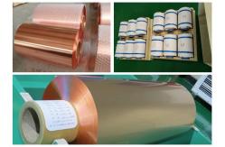 China 10um Lithium Battery Copper Foil Roll , RA Double Shiny Thin Copper Foil supplier