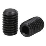 DIN913 DIN 913 Black Oxide Coating Hex Socket Set Screw With Flat Point for sale