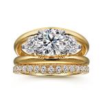 14K Platinum VVS Clarity HPHT Round Cut Lab Grown Diamond Wedding Band DEFGH Ring for sale