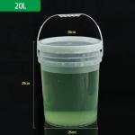 Sealing Popcorn 5 Gallon Clear Water Bucket Liner Customized Logo Round for Packaging for sale
