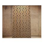Gold Color Hotel Room Divider Cold Steel Laser Cut Privacy Decorative Screens for sale