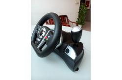 China 2 In 1 Bluetooth Dual Vibration Racing Games Steering Wheel For P3 / PC supplier