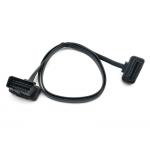 OBD2 OBDII 16-Pin J1962 Right Angle Male to Female Extension Flat Cable for sale