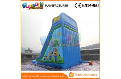 China Durable Minion Outdoor Inflatable Water Slides Inflatable Bouncer Slide With Pool supplier