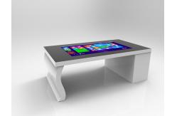 China 1080p Interactive Touch Screen Coffee Table White Shell Resolution 1920×1080 supplier
