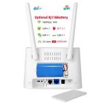 RJ11 Voice Volte Dual Sim Wireless CPE Unlocked LTE Wifi Router 4G With Battery for sale