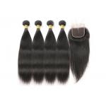 8A Grade Virgin Human Hair Extensions , Machine Weft 40 Virgin Mongolian Straight Hair for sale