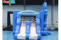 China Ice Princess Printing Theme Inflatable Bounce Trampoline Slide Combo supplier