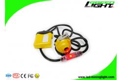 China IP68 Waterproof LED Miners Cap Lamp 25000Lux 348lum Underground Mining Headlamps supplier