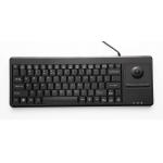 88 Keys Desktop Plastic Ruggedized Keyboard 14.0mm Trackball USB Interface for sale