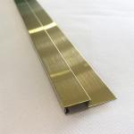 201 304 Golden Hairline Mirror Stainless Steel Tile Trim Metal U Profile for sale