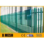 Powder Coated D & W Steel Palisade Fence Black Finished Easily Assembled for sale