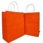 OEM Kraft Paper Shopping Bag For Packaging Clothing Snacks Commodities for sale