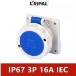 16A 3P 220V IP67 Waterproof Industrial Socket Universal IEC Standard for sale