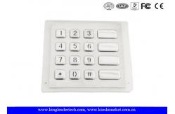 China Stainless Steel Rugged USB vandal proof keypad , 4x4 Matrix Kiosk Keypad supplier