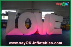 China Wedding Inflatable Lighting Decoration White LOVE With Led Eco - Friendly supplier