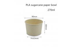 China Compostable PLA Sugarcane Paper Soup Bowl Takeaway Container supplier