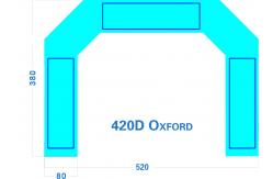 China Entrance Door Inflatable Finish Arch CE Certificate With LED Light supplier