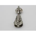 Fashion Big Jacket Silver Metal Zipper Pulls Automatic Lock Die - Cast Customized