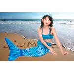 Bright Fabric Little Kid Mermaid Tails Mermaid Tails With Protectors / Monofin for sale