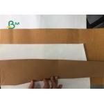 Natural Fibrous Pulp Recyclable Kraft Paper / White Kraft Paper Roll