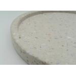 Terrazzo Stone Serving Tray , Kitchen Serving Trays Beige Smooth Surface