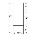 Hot Dipped Galvanized Metal Wire H Stakes Heavy Duty H Frame for sale