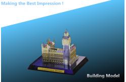 China metal with crystal building model/metal house model/metal premisel/metal building model supplier