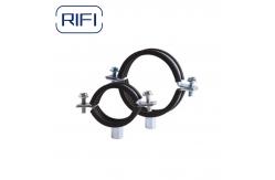 China M8 M10 Ring Metal Conduit Clamp EPDM Rubber Lined Heavy Duty Pipe Clamp supplier