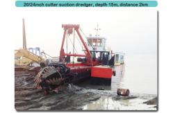China Diesel Engine Hydraulic Cutter Sand Dredging Machine Non self propelled dredger Equipment supplier