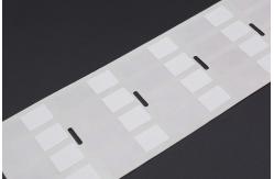 China 9.5x30-12mm 2mil White Matte Translucent Vinyl Permanent Waterproof Adhesive Labels supplier
