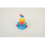 EN71 Eskimo Floating Baby Rubber Duck Toy Blu Color With Customized design Duck for sale