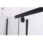 6mm Tempered Glass With Modern Black Alum Shower Enclosure Sleek Durable